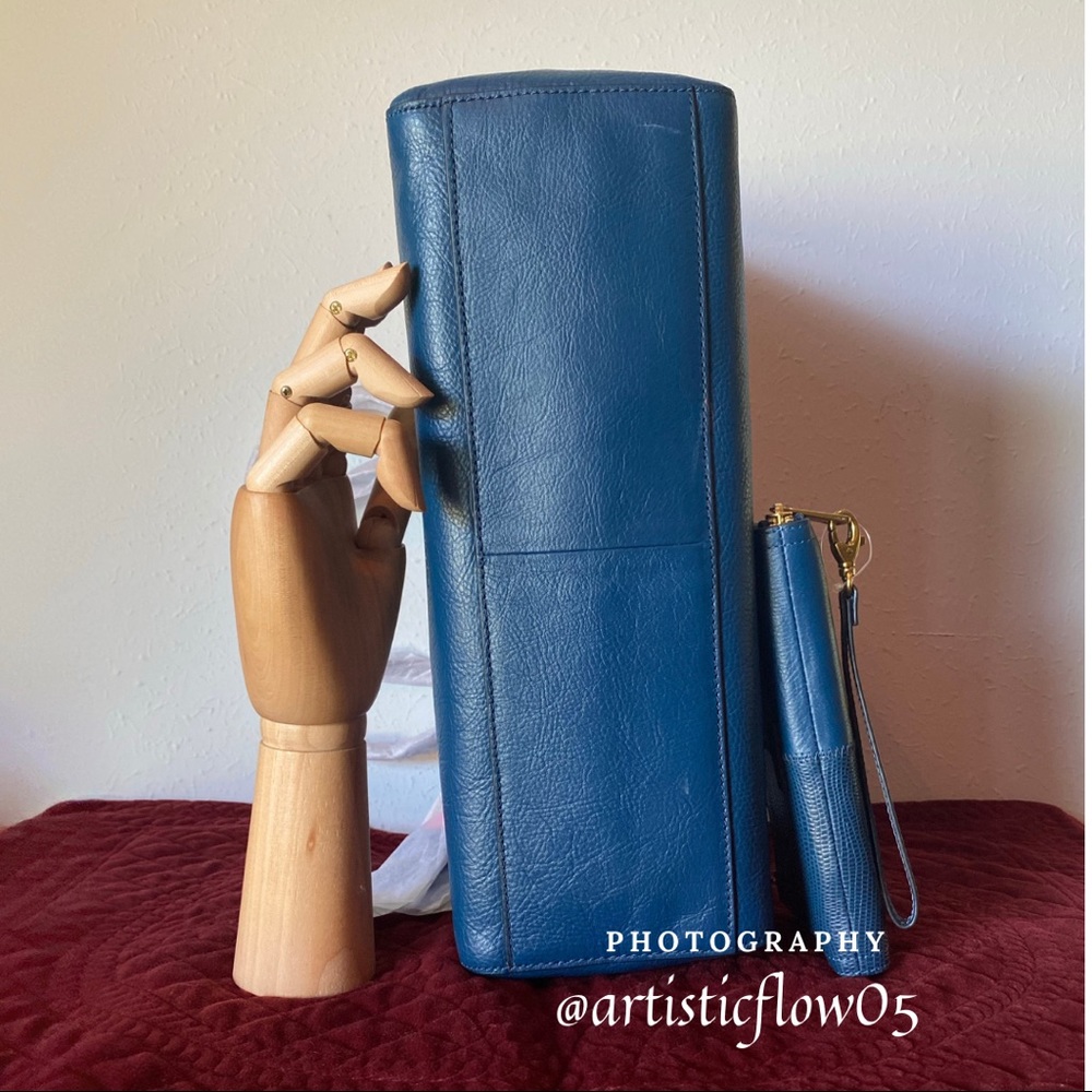 NEW Fossil Leather Rachel Tote & Logan RFID Wallet - Picture 5 of 8